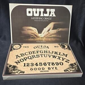 Vintage Ouija Mystifying Oracle William Fuld Talking Board Set Parker Brothers